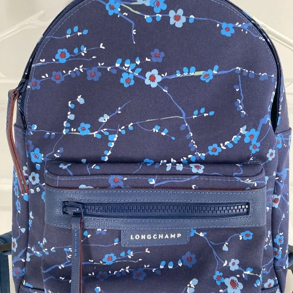 Longchamp Bags Longchamp Le Pliage Neo Small Sakura Backpack Cherry Blossom Print Poshmark